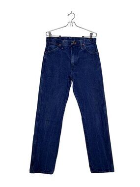 Vintage Wrangler 13MWZ Cowboy Cut Jeans Deep Blue Wash Regular Fit - Sz 31x34
